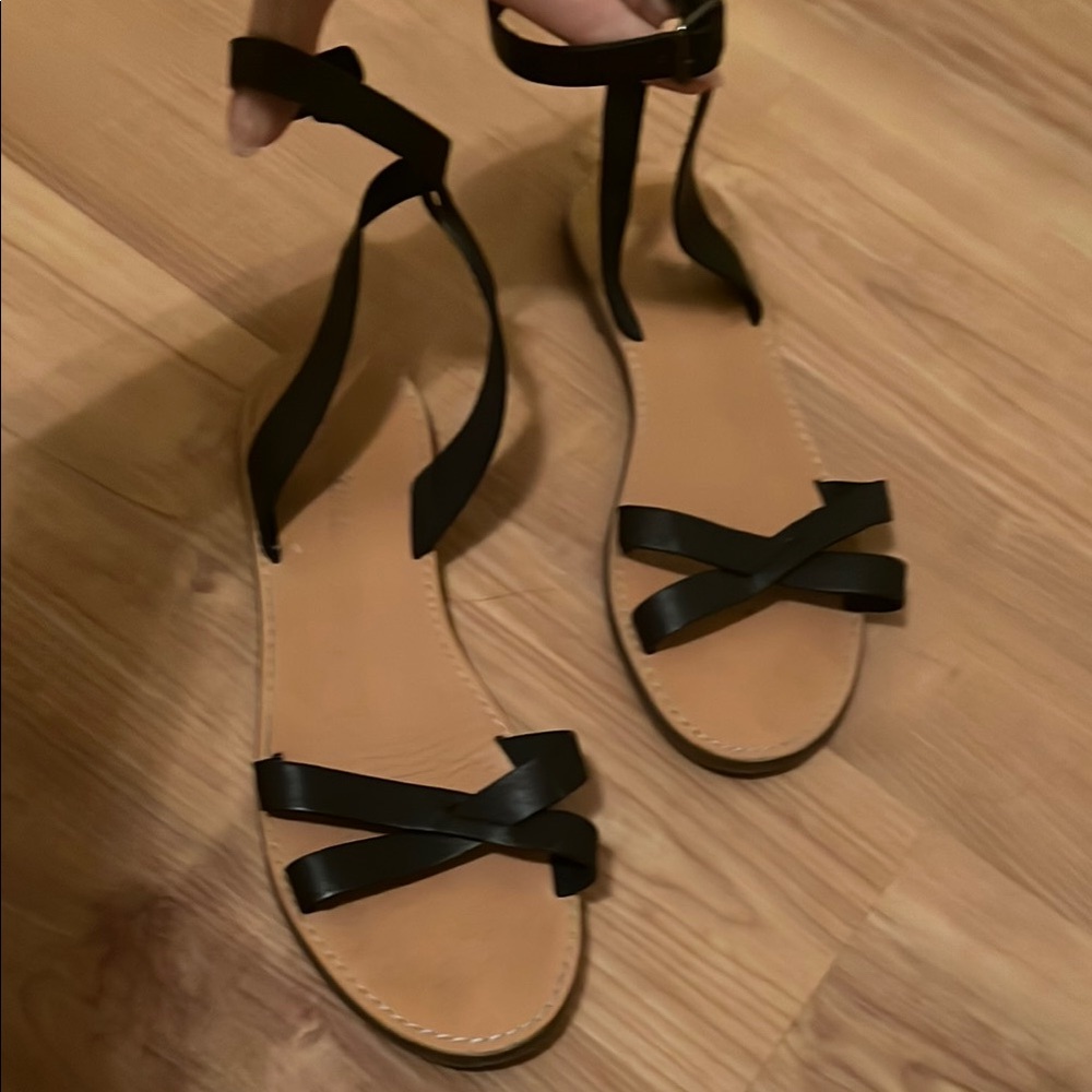 Black Madewell Strappy Sandals